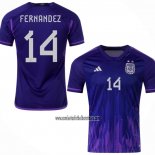 Camiseta Argentina Jugador Fernandez Segunda 2022