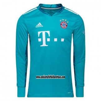 Camiseta Bayern Munich Portero Manga Larga 2020 2021 Azul