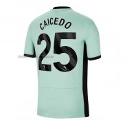 Camiseta Chelsea Jugador Caicedo Tercera 2023 2024