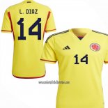 Camiseta Colombia Jugador L.Diaz Primera 2022