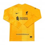 Camiseta Liverpool Portero Manga Larga 2021 2022 Amarillo