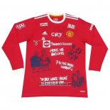 Camiseta Manchester United CR7 Manga Larga 2021 2022