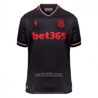 Camiseta Stoke City Segunda 2022 2023 Negro