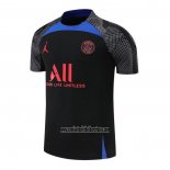 Camiseta de Entrenamiento Paris Saint-Germain 2022 2023 Negro y Azul