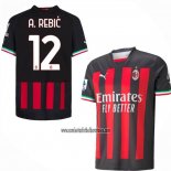Camiseta AC Milan Jugador A.Rebic Primera 2022 2023