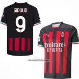 Camiseta AC Milan Jugador Giroud Primera 2022 2023