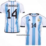 Camiseta Argentina Jugador Fernandez Primera 2022