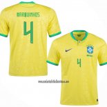 Camiseta Brasil Jugador Marquinhos Primera 2022