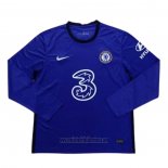 Camiseta Chelsea Primera Manga Larga 2020 2021
