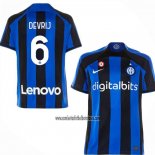 Camiseta Inter Milan Jugador De Vrij Primera 2022 2023