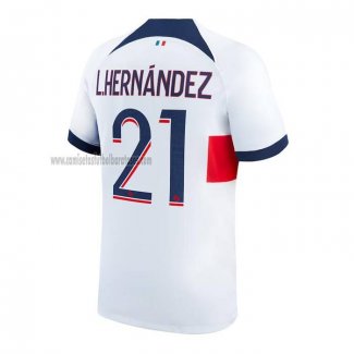 Camiseta Paris Saint-Germain Jugador L.Hernandez Segunda 2023 2024