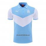 Camiseta Polo del Olympique Marsella 2022 2023 Azul y Blanco