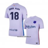 Camiseta Barcelona Jugador Jordi Alba Segunda 2021 2022