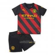 Camiseta Manchester City Segunda Nino 2022 2023