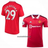 Camiseta Manchester United Jugador Wan-Bissaka Primera 2022 2023