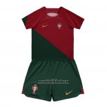 Camiseta Portugal Primera Nino 2022