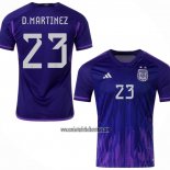Camiseta Argentina Jugador D.Martinez Segunda 2022