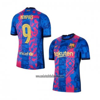 Camiseta Barcelona Jugador Memphis Tercera 2021 2022