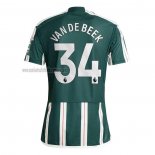 Camiseta Manchester United Jugador Van De Beek Segunda 2023 2024
