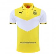 Camiseta Polo del Borussia Dortmund 2022 2023 Amarillo y Blanco