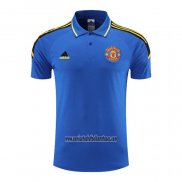 Camiseta Polo del Manchester United 2022 2023 Azul