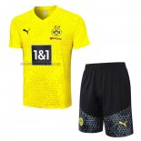Chandal del Borussia Dortmund Manga Corta 2023 2024 Amarillo - Pantalon Corto