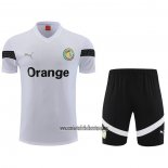 Chandal del Senegal Manga Corta 2023 2024 Blanco - Pantalon Corto