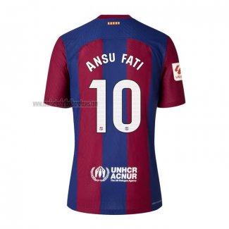 Camiseta Barcelona Jugador Ansu Fati Primera 2023 2024