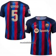 Camiseta Barcelona Jugador Sergio Primera 2022-2023