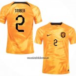 Camiseta Paises Bajos Jugador Timber Primera 2022