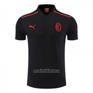 Camiseta Polo del AC Milan 2022 2023 Negro