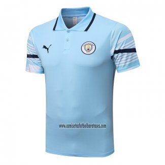 Camiseta Polo del Manchester City 2022 2023 Azul
