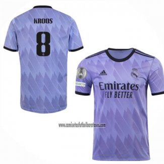 Camiseta Real Madrid Jugador Kroos Segunda 2022 2023