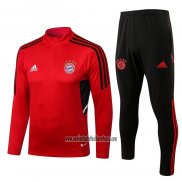 Chandal de Sudadera del Bayern Munich Nino 2022 2023 Rojo
