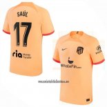 Camiseta Atletico Madrid Jugador Saul Tercera 2022 2023