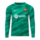 Camiseta Barcelona Portero Manga Larga 2023 2024 Verde