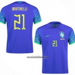 Camiseta Brasil Jugador Martinelli Segunda 2022
