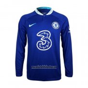 Camiseta Chelsea Primera Manga Larga 2022 2023