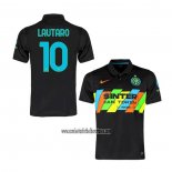 Camiseta Inter Milan Jugador Lautaro Tercera 2021 2022