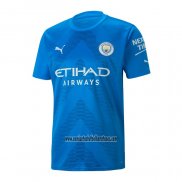 Camiseta Manchester City Portero 2022 2023 Azul