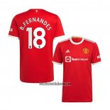 Camiseta Manchester United Jugador B.Fernandes Primera 2021 2022