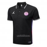 Camiseta Polo del Paris Saint-Germain Jordan 2022 2023 Negro