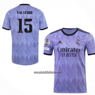 Camiseta Real Madrid Jugador Valverde Segunda 2022 2023
