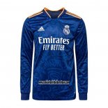 Camiseta Real Madrid Segunda Manga Larga 2021 2022