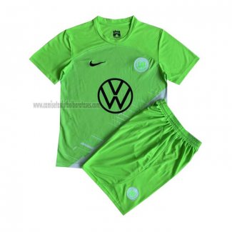 Camiseta Wolfsburg Primera Nino 2023 2024