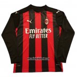 Camiseta AC Milan Primera Manga Larga 2020 2021