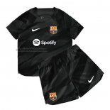 Camiseta Barcelona Portero Nino 2023 2024 Negro