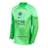 Camiseta Paris Saint-Germain Portero Manga Larga 2022 2023 Verde