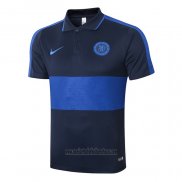 Camiseta Polo del Chelsea 2020 2021 Azul Oscuro