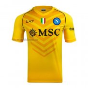 Tailandia Camiseta Napoli Portero 2023 2024 Amarillo
